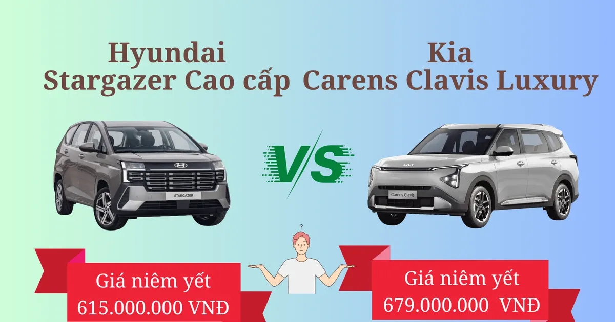 Kia Carens Clavis và Hyundai Stargazer: Chênh 64 triệu có đáng?