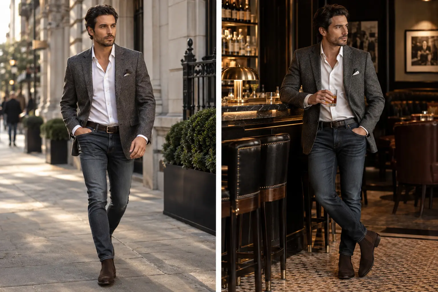 5 quy tắc phối blazer với jeans cho nam giới