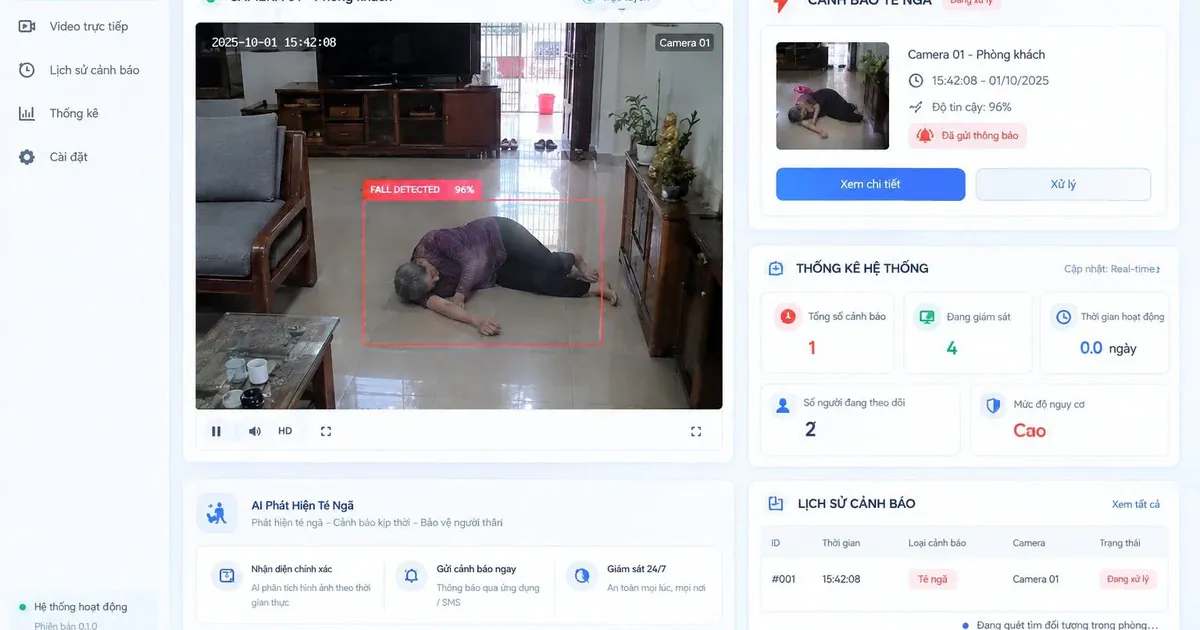 AI phát hiện ngã và đột quỵ miễn phí: bước ngoặt cho chăm sóc người cao tuổi tại nhà