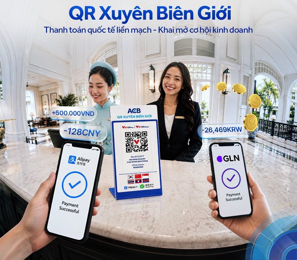 Thanh toán QR xuyên biên giới: Cửa hàng Việt đón dòng chi tiêu quốc tế