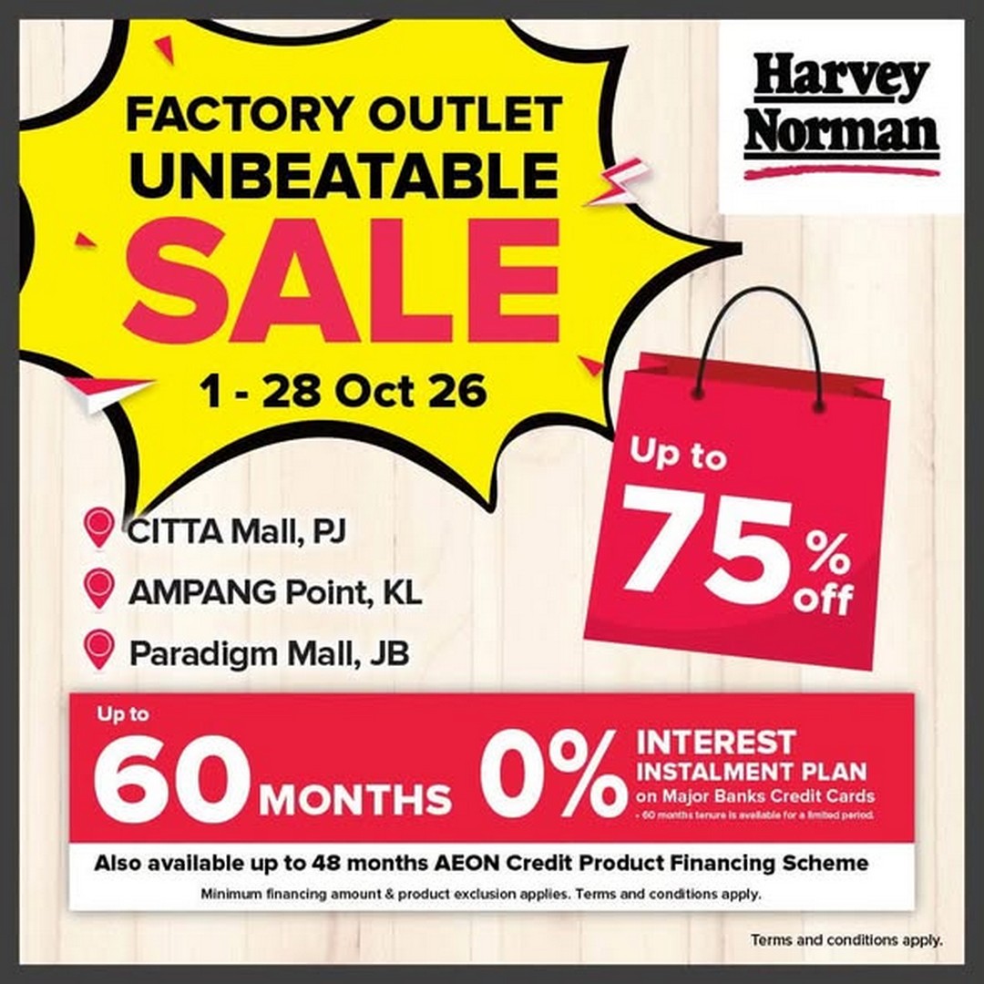 Jualan Gudang Harvey Norman: Berbaloi Atau Tidak?