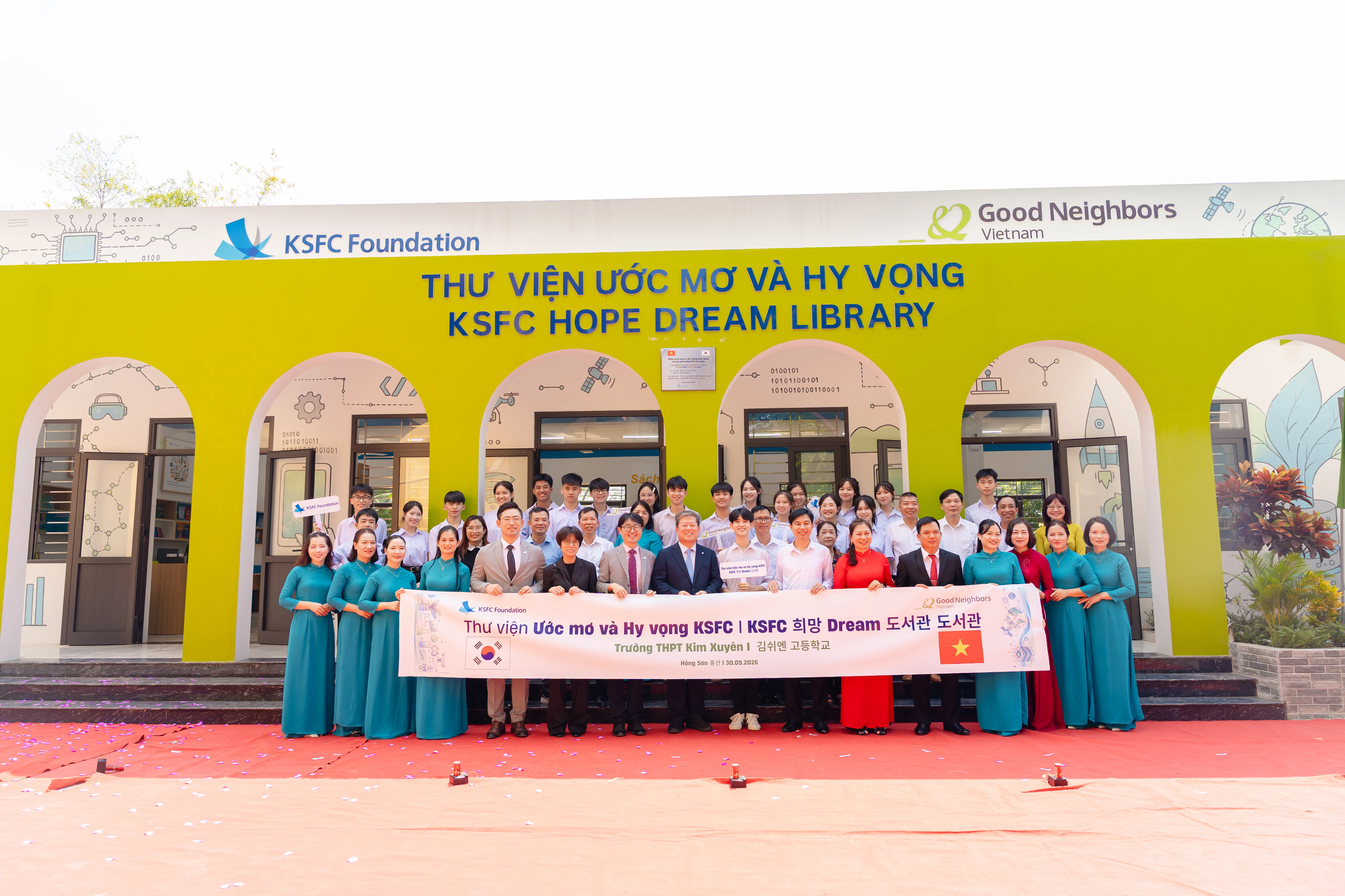Thư viện đa chức năng KSFC ở Kim Xuyên: bệ phóng cho học sinh vùng cao