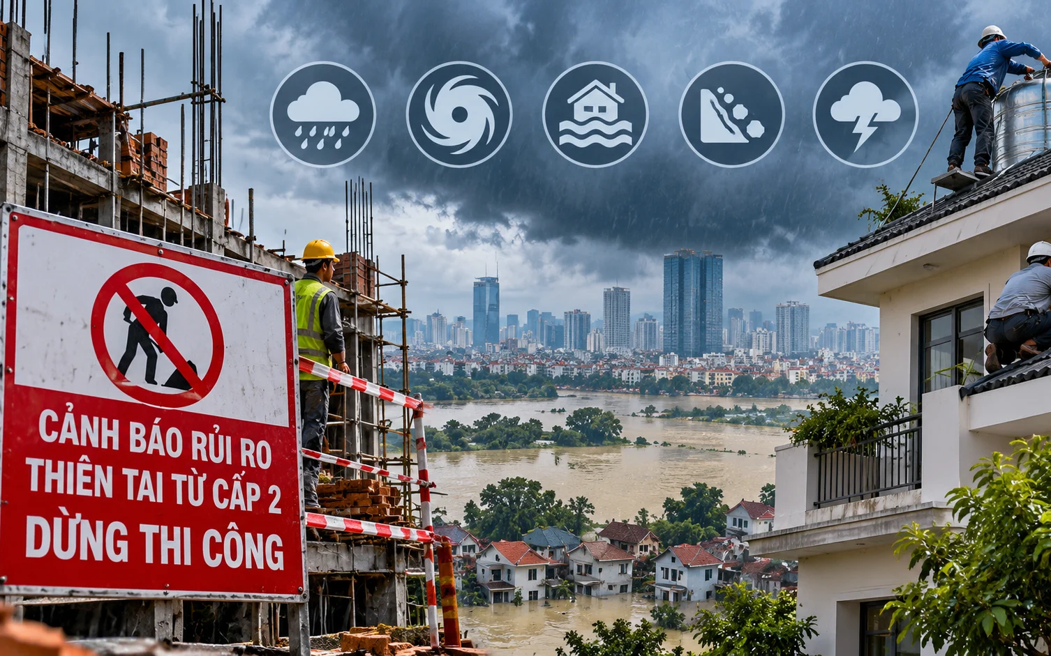 Tiêu chí phòng chống thiên tai cho nhà ở Hà Nội: Chủ nhà cần làm gì?