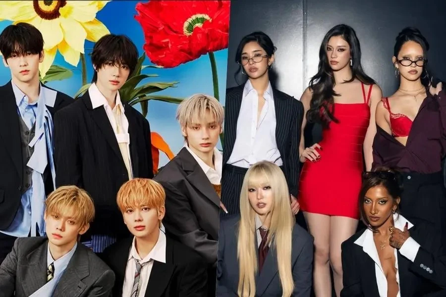 TXT và KATSEYE mở rộng dấu ấn K-pop tại Jingle Ball