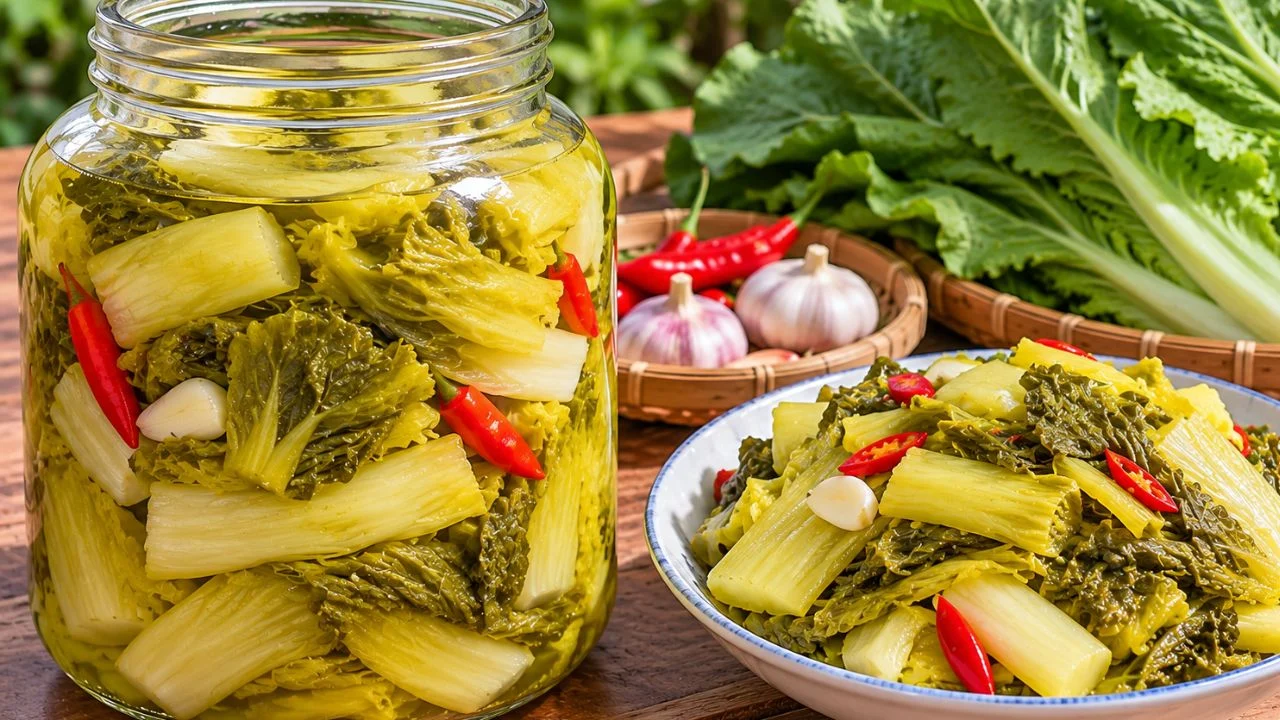 Muối dưa cải vàng giòn không khú, không váng: hướng dẫn từng bước