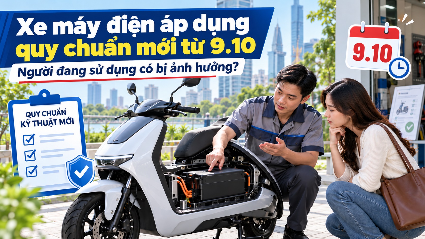 Quy chuẩn mới xe máy điện: Chủ xe cần làm gì với pin và động cơ?