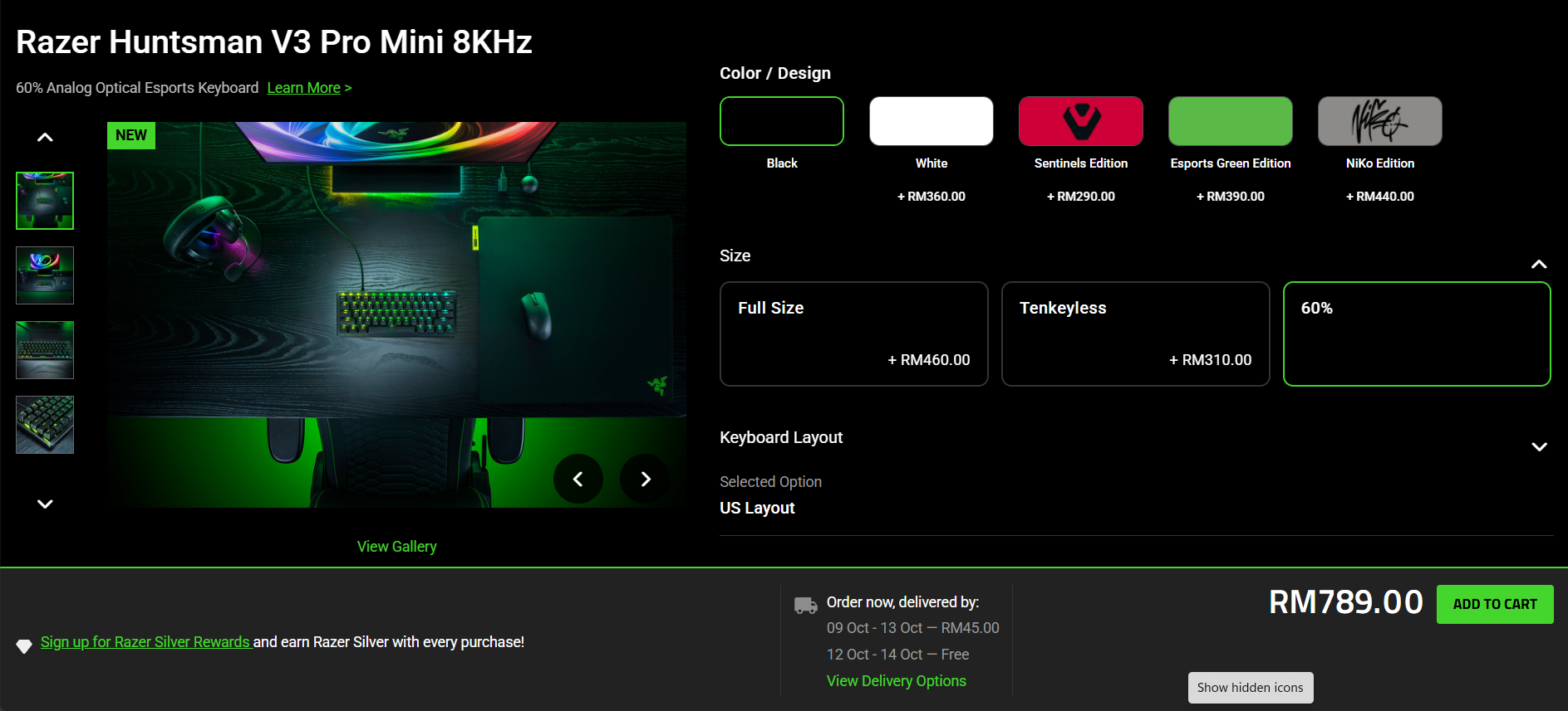Huntsman V3 Pro Mini 8KHz: Keyboard E-sukan 60% Paling Serius?