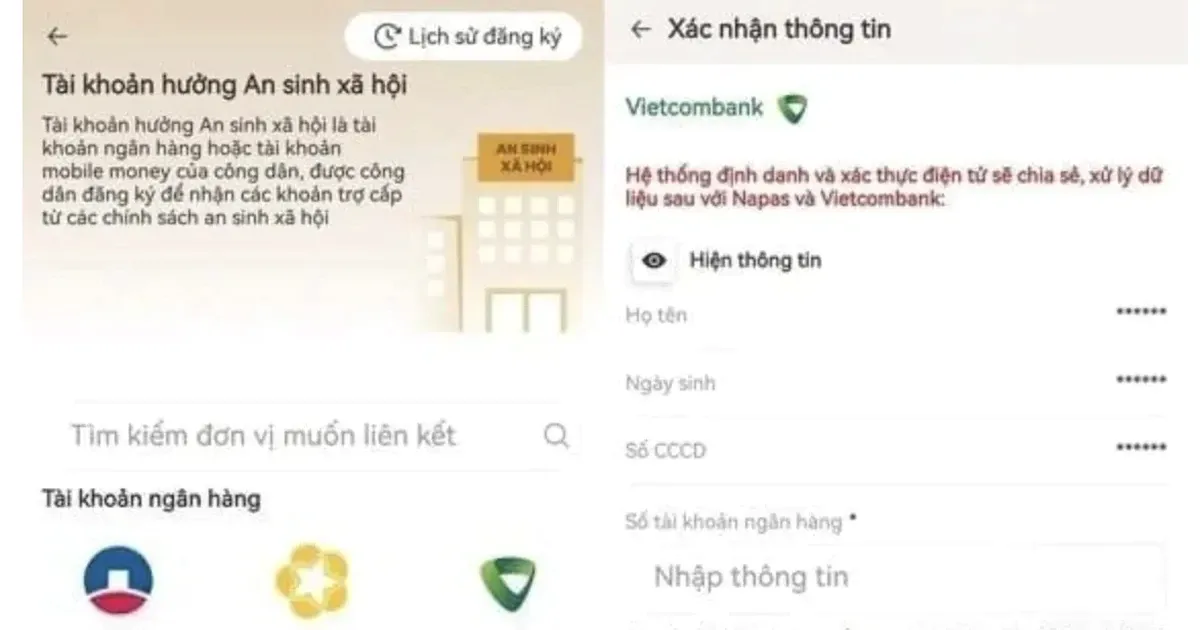 Nhận lương hưu qua VNeID: Hướng dẫn 4 bước tích hợp tài khoản ngân hàng an toàn