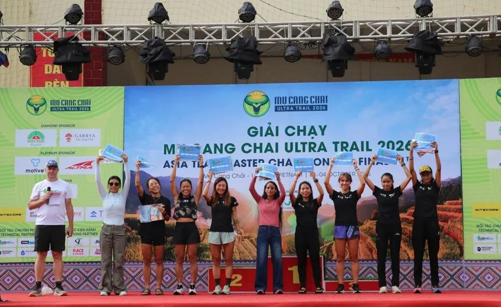 Mù Cang Chải Ultra Trail khép lại với 3.600 vận động viên và mùa vàng núi rừng