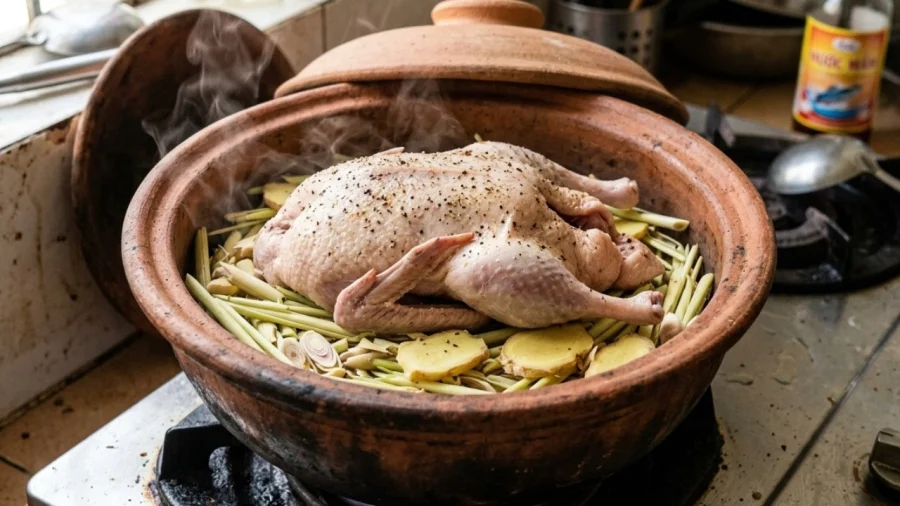 Luộc thịt trắng hồng, mềm ngọt: bí quyết từ nước và bọt