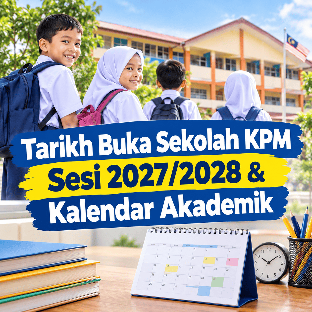 Takwim Akademik: Tarikh Buka Sekolah dan Jadual Percutian Lengkap