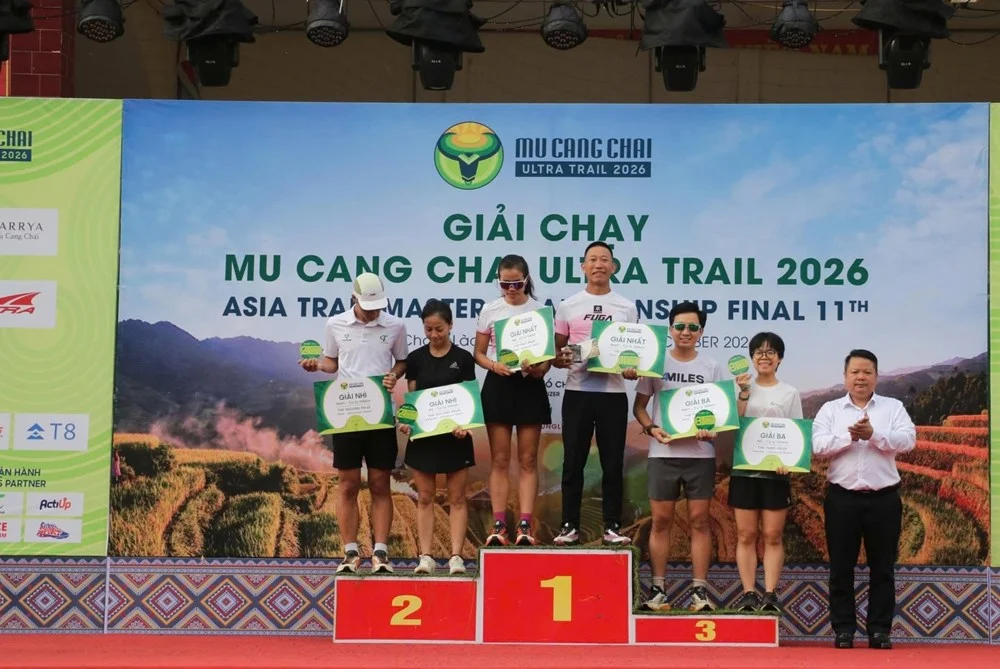 Mù Cang Chải Ultra Trail khép lại với 3.600 vận động viên và mùa vàng núi rừng