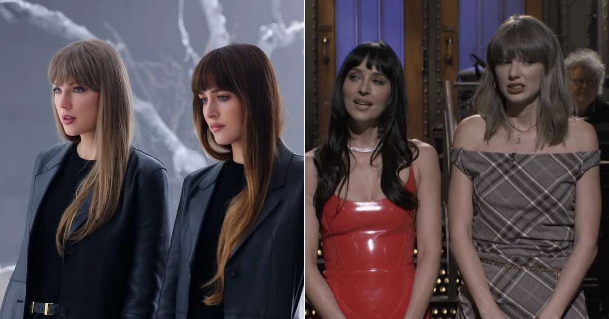Taylor Swift và Dakota Johnson tái hợp trên SNL: thời trang, hài hước và tình bạn