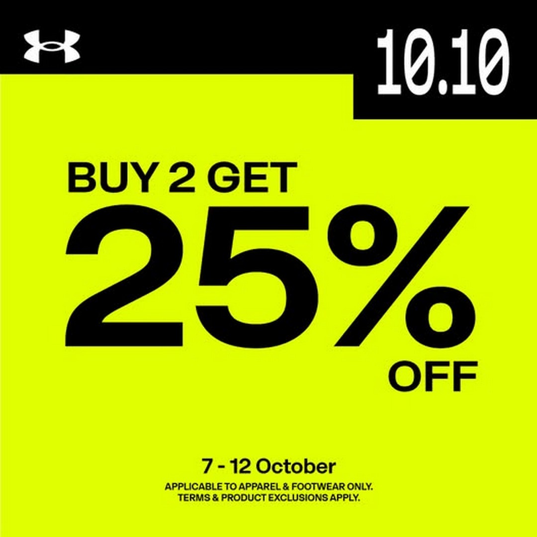 Panduan Jualan Oktober: Kasut, Pakaian Branded & Aksesori Hingga 75% Diskaun