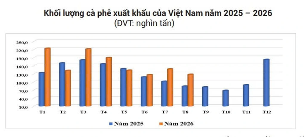 Xuất khẩu cà phê tăng mạnh nhưng doanh thu suy giảm: thoát bẫy giá thấp bằng cách nào?