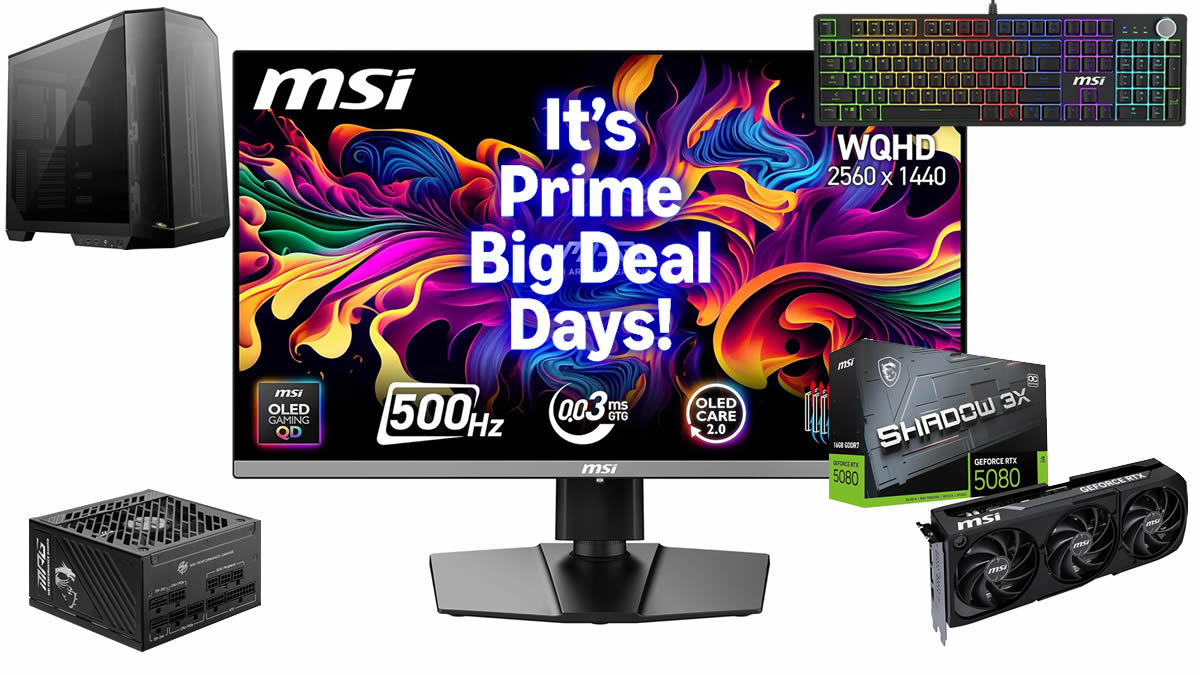 Prime Day PC hardware: deal khủng cho game thủ và dân build PC