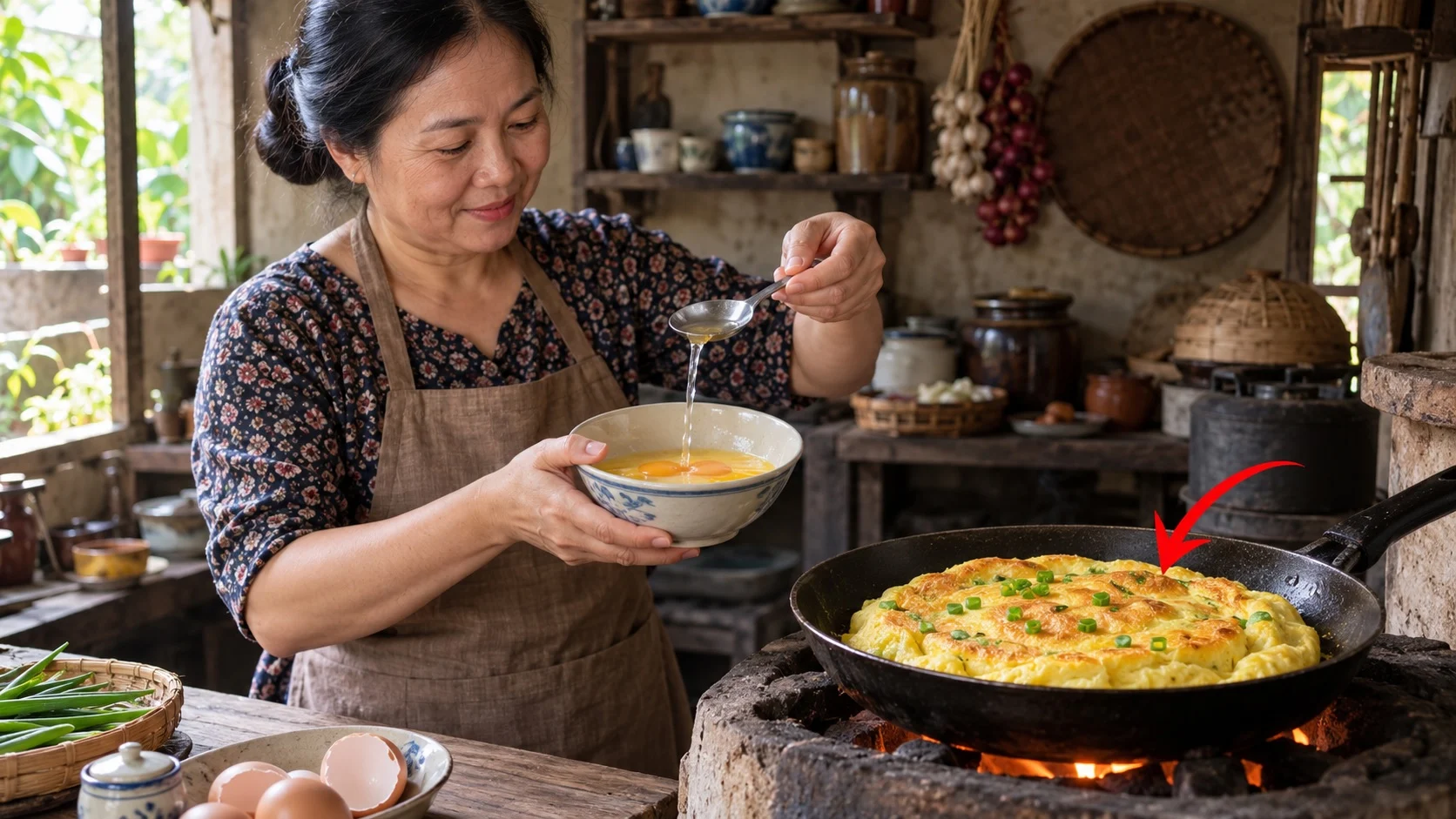 Rán trứng mềm tan, không khô cứng: mẹo nhỏ mà hiệu quả lớn