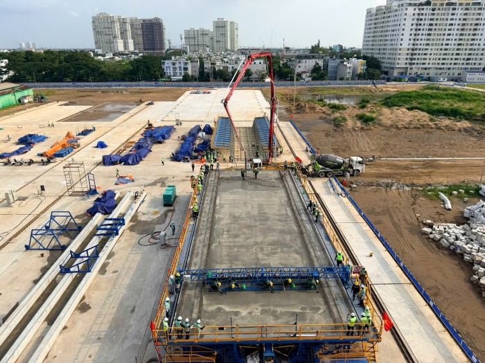 Việt Nam tự chủ sản xuất phiến dầm đường sắt tốc độ cao