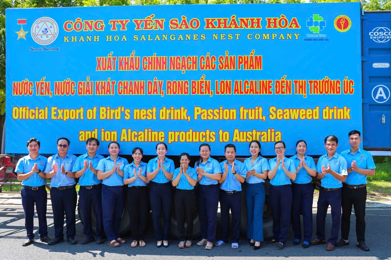 Yến sào Khánh Hòa mở rộng thị trường Úc với nước giải khát Sanna