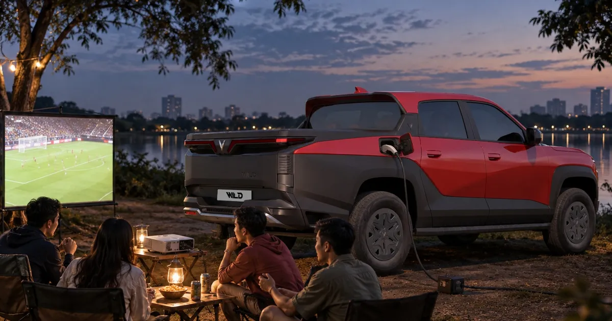 VF Wild bán tải điện REEV 1.000km: đáng mua hơn hybrid truyền thống?