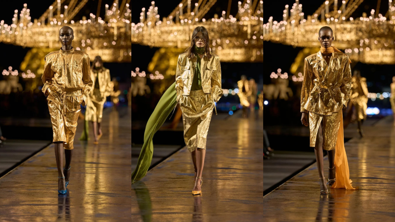 Saint Laurent Xuân Hè: Hoàng Kim Cho Một Thập Kỷ Anthony Vaccarello