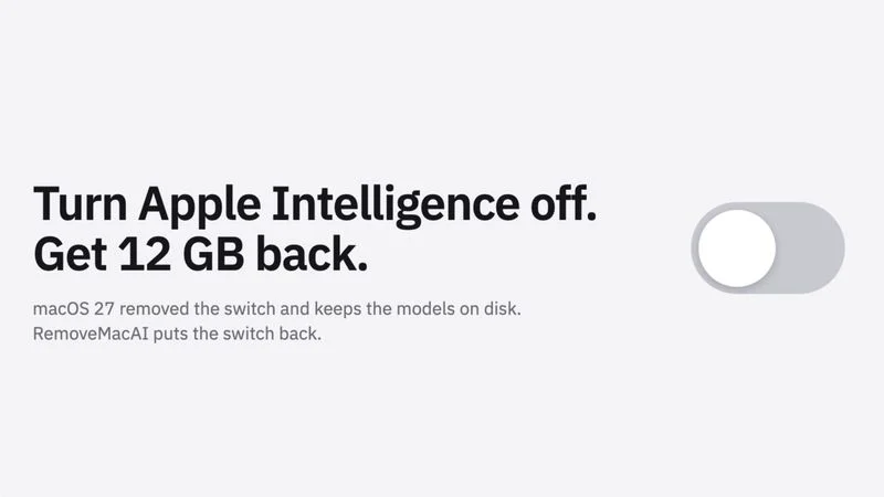 Cách xoá Apple Intelligence trên Mac và lấy lại 12GB dung lượng