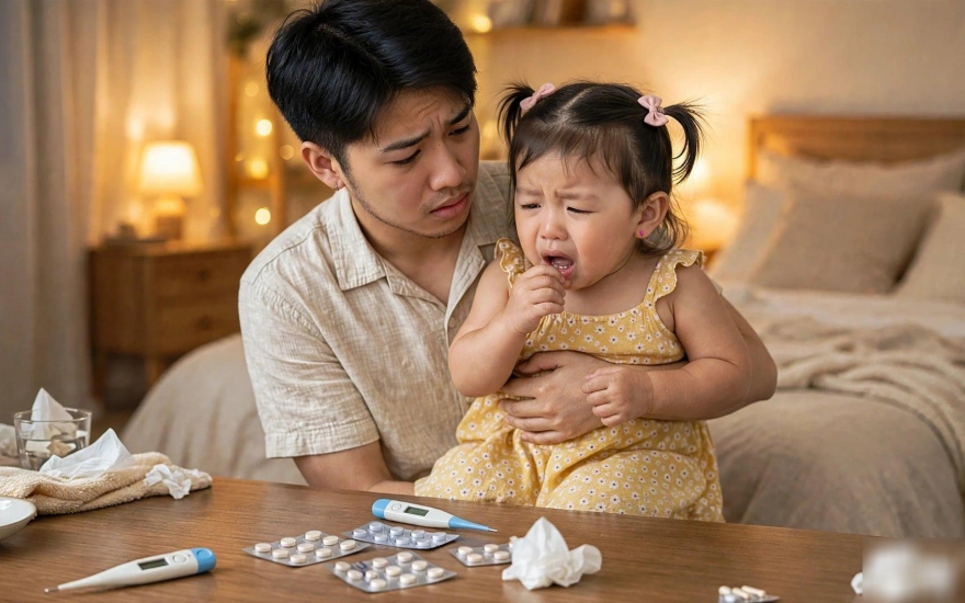 Trẻ dễ ốm khi thời tiết giao mùa: nhận diện nguy hiểm và chăm sóc đúng cách