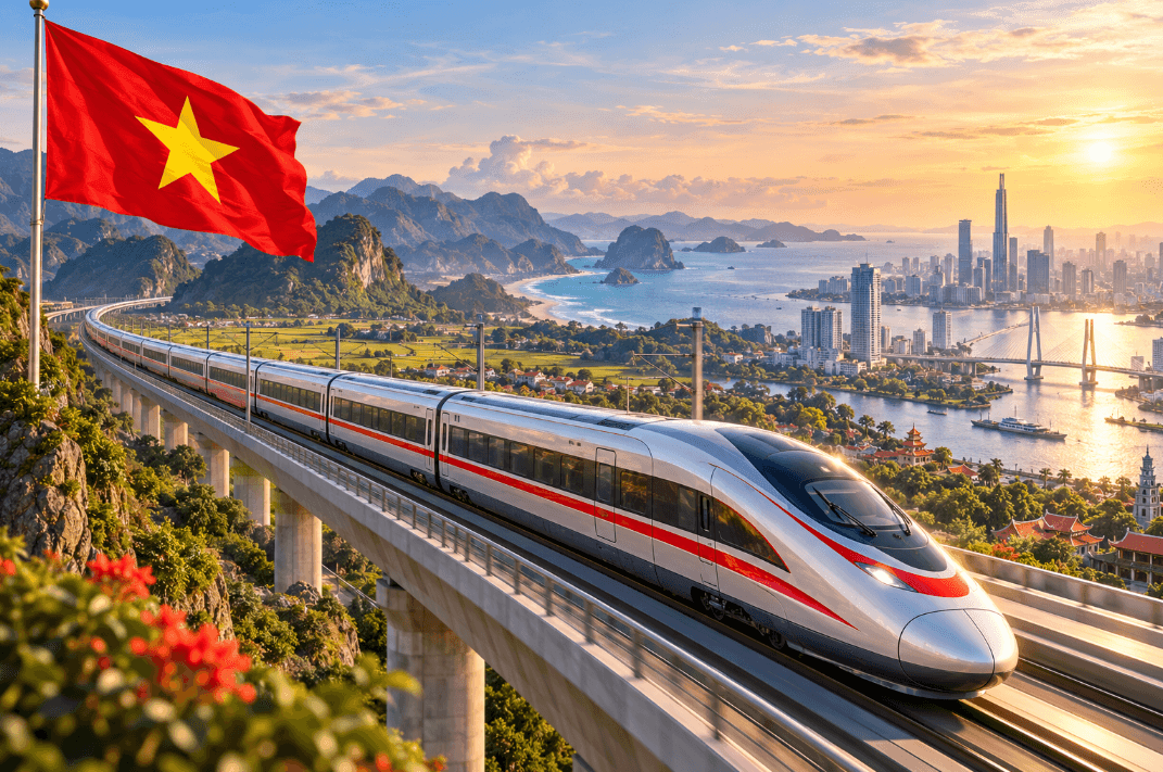 Phiến dầm đầu tiên của dự án VinSpeed Hà Nội - Quảng Ninh: Cú hích thật sự cho đường sắt tốc độ cao?