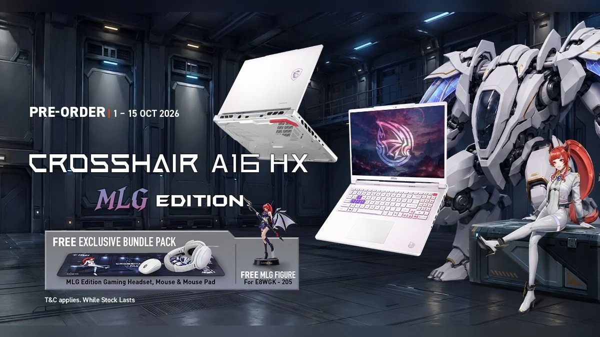 MSI Crosshair A16 HX MLG Edition: Gabungan Ryzen 9 dan RTX 5070