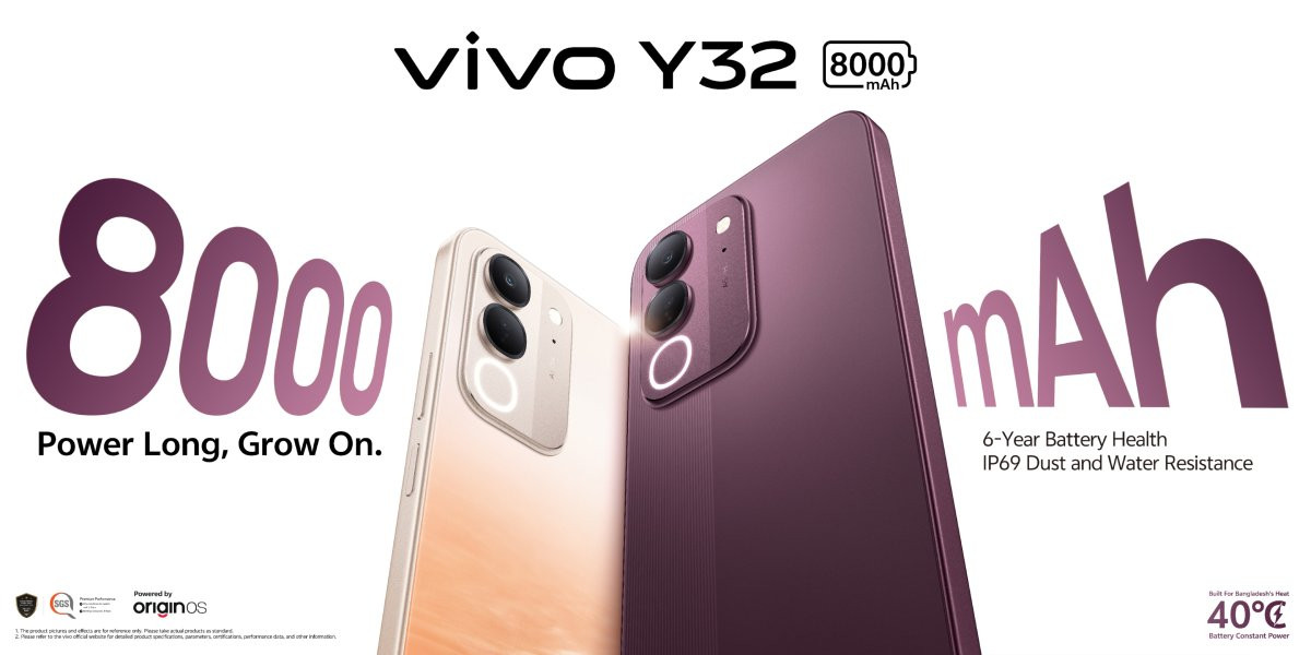Vivo Y32: Pin 8000 mAh và chuẩn IP69 có đủ để thống trị phân khúc phổ thông?