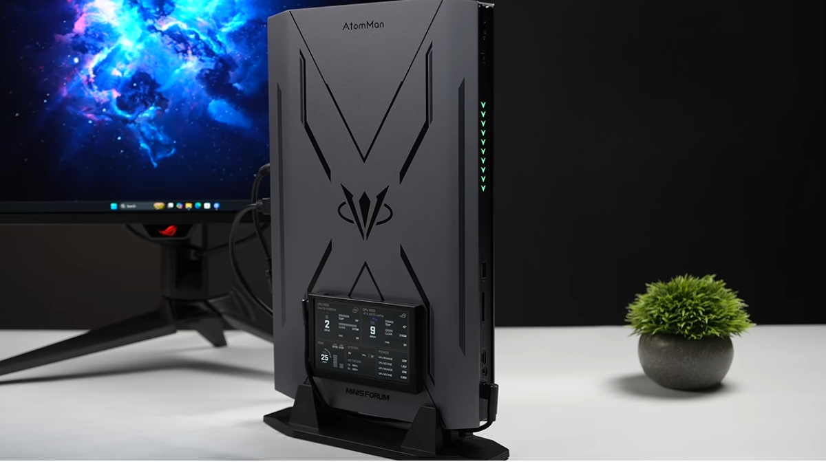 Minisforum AtomMan G7 Pro: mini PC gaming mỏng như console