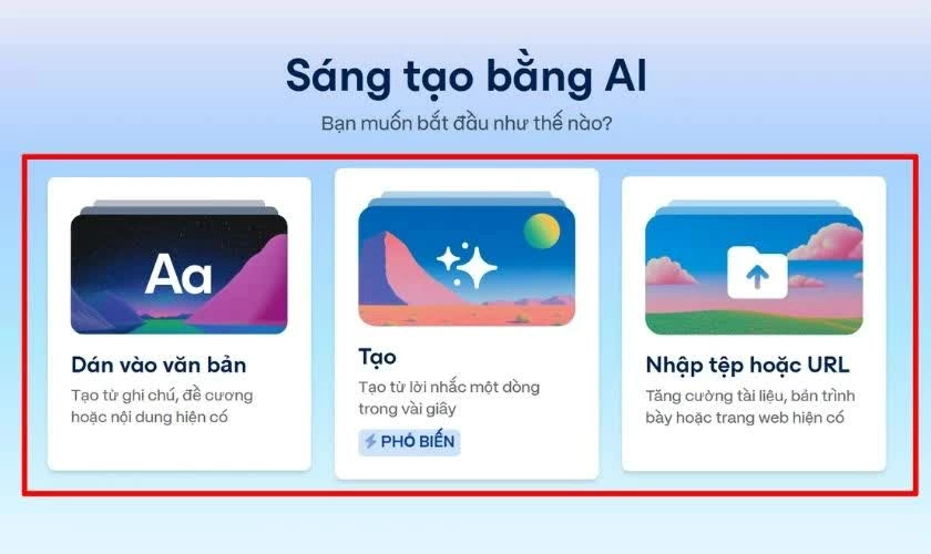 Ba công cụ AI đang thay đổi cách chúng ta tạo slide