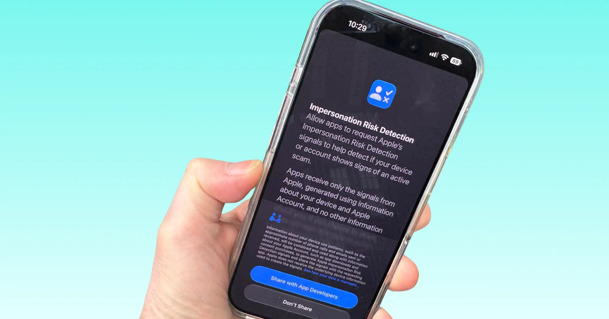 iOS 27 thêm lớp khiên Phát hiện rủi ro mạo danh trên iPhone