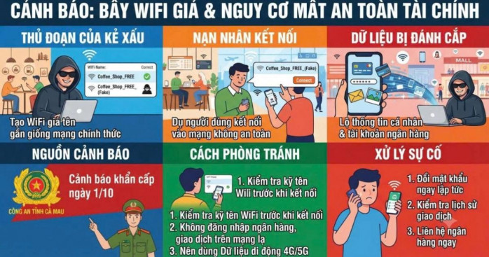 WiFi công cộng nguy hiểm thế nào và cách bảo vệ tài khoản ngân hàng