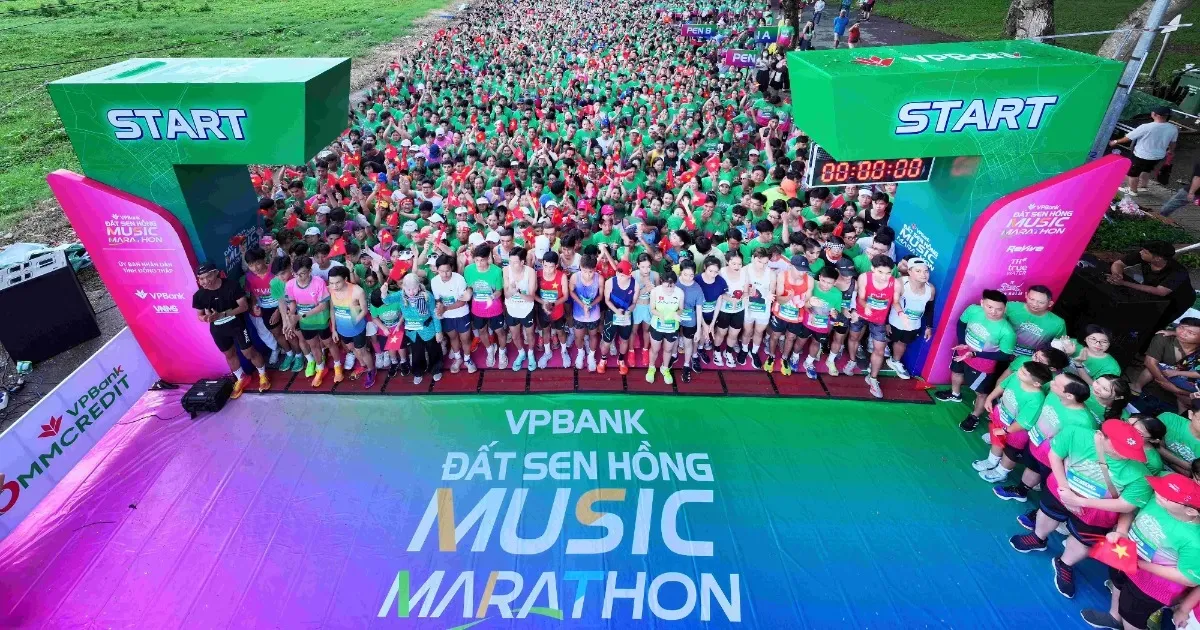 VPBank Đất Sen Hồng Music Marathon: Khi bước chạy chạm tới âm nhạc và văn hóa Đồng Tháp