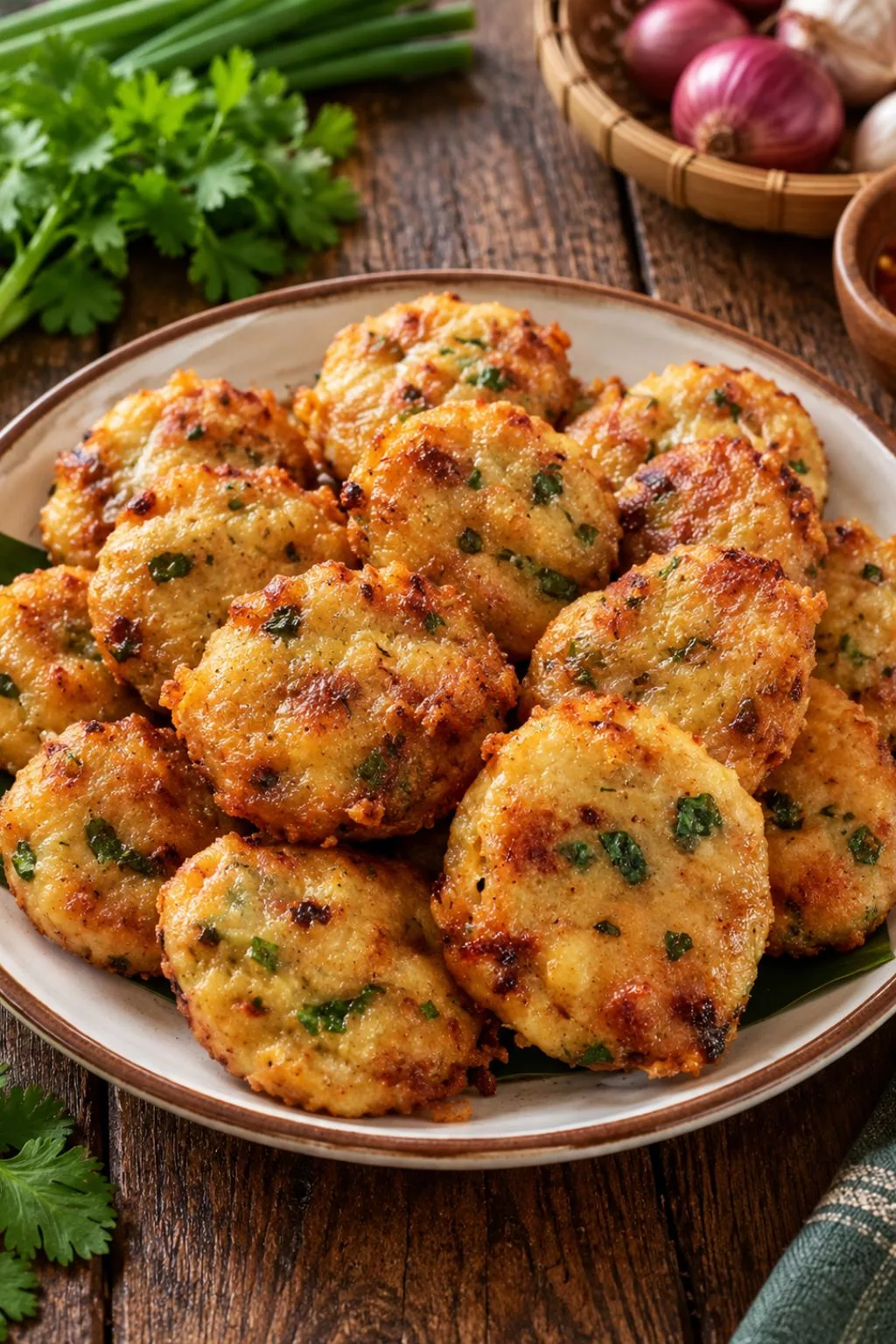 Murtabak Ayam Mini & Begedil Ayam: Dua Appetizer Guna Stok Sejuk Beku