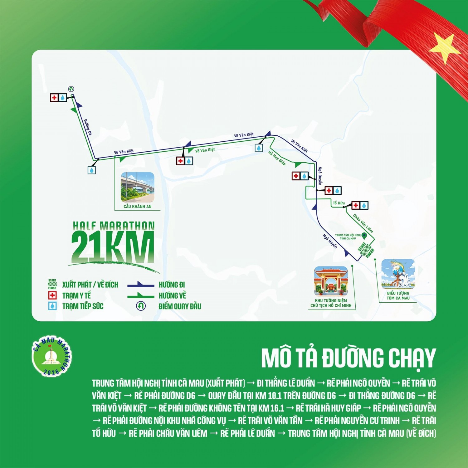 Cà Mau Marathon – Cúp PETROVIETNAM: 5 cự ly, 1 hành trình cực Nam