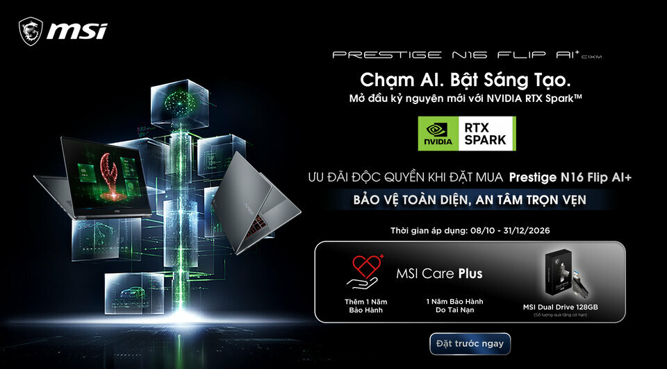 MSI Prestige N16 Flip AI+: Laptop 2-trong-1 AI Đắt Giá Nhưng Đổi Cuộc Chơi
