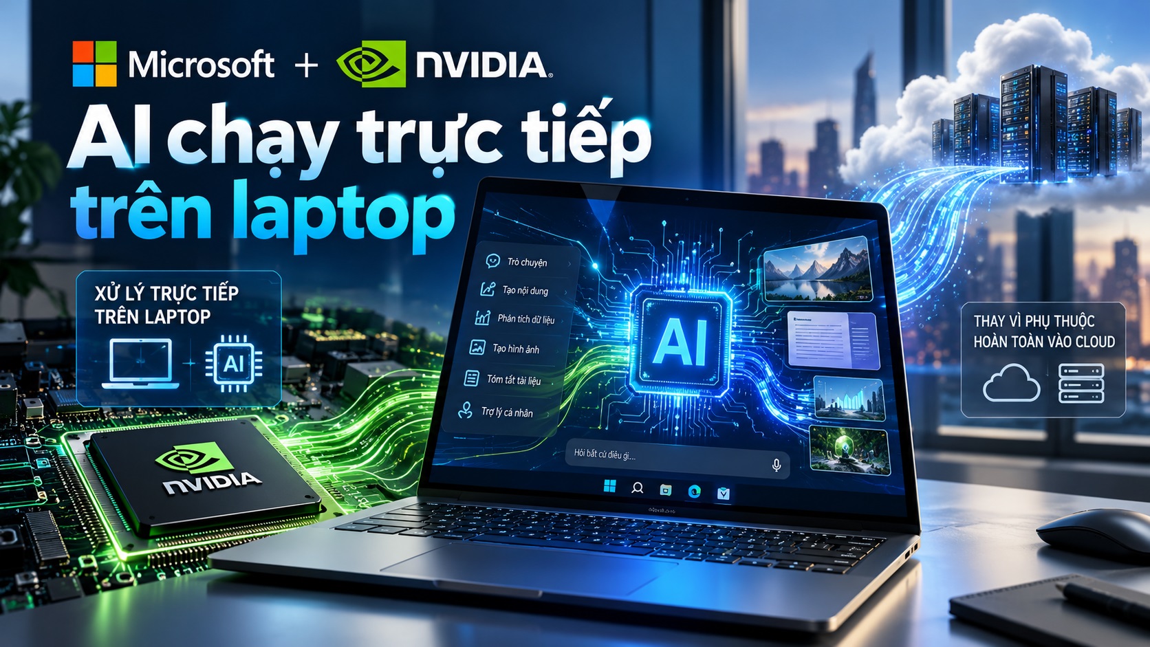 Laptop AI RTX Spark: bước ngoặt đưa trí tuệ nhân tạo về tay người dùng