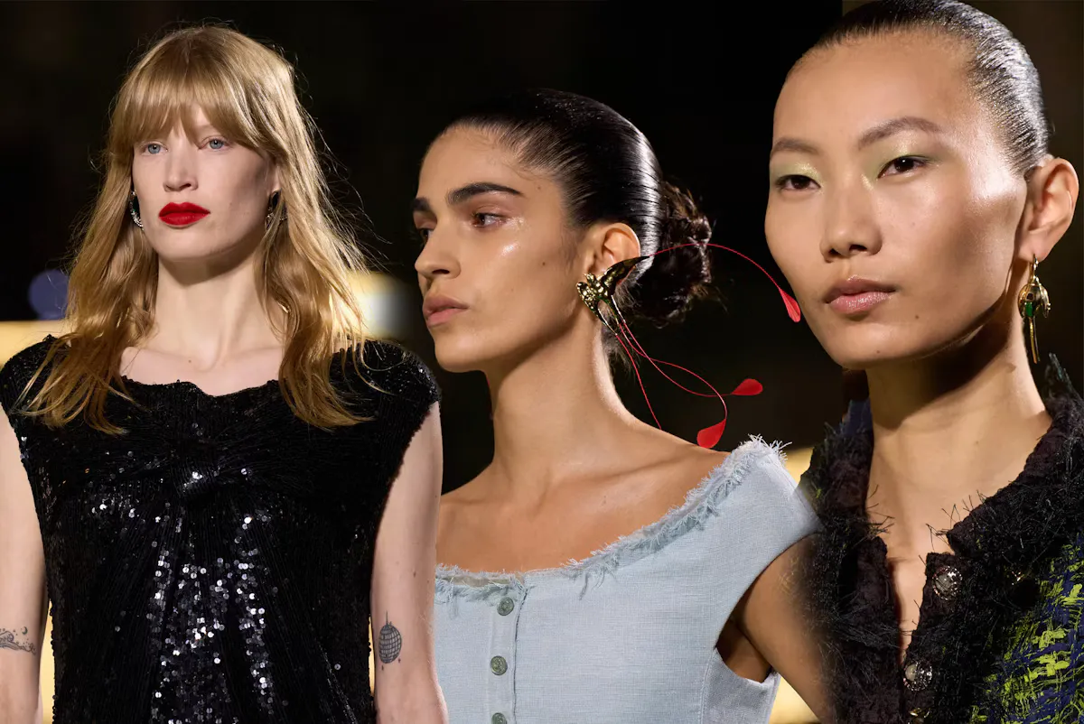 Chanel SS27: Mắt ánh bạc, da trong veo và cuộc nổi dậy của vẻ đẹp tự do