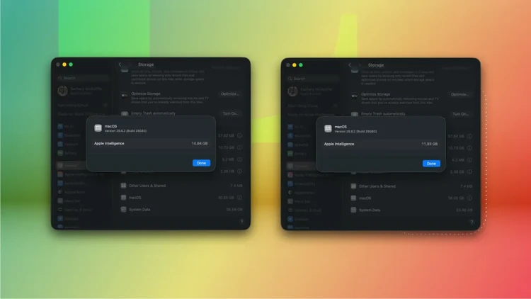 Apple Intelligence chiếm bao nhiêu dung lượng và cách giải phóng bộ nhớ