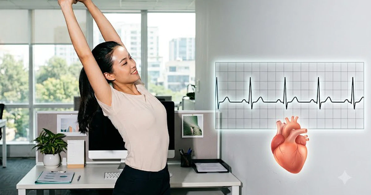 Vận động 5 phút giữa giờ làm: Liệu pháp đơn giản cho tinh thần
