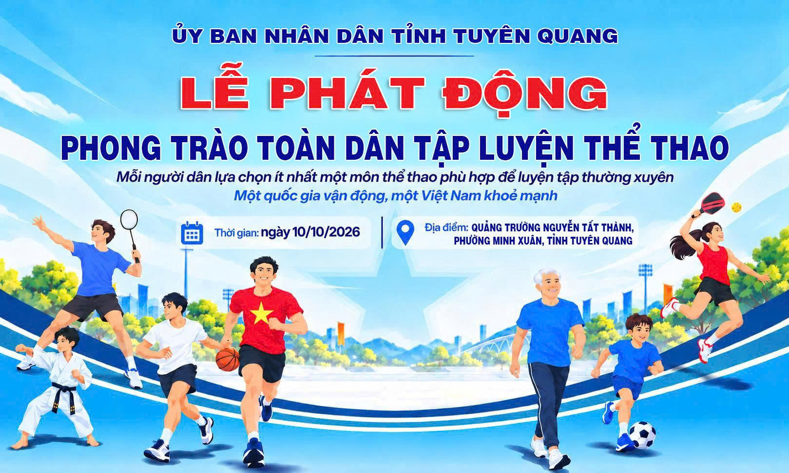 3.500 người tham gia phong trào lựa chọn môn thể thao phù hợp tại Tuyên Quang