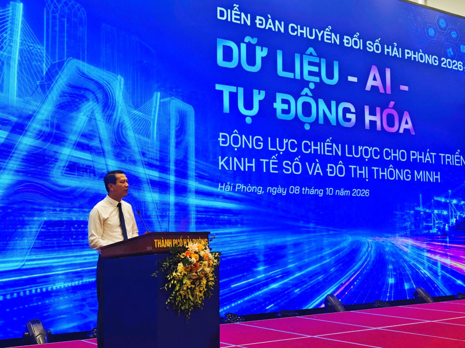 Hải Phòng chuyển từ xây dữ liệu sang khai thác AI cho kinh tế số cảng biển