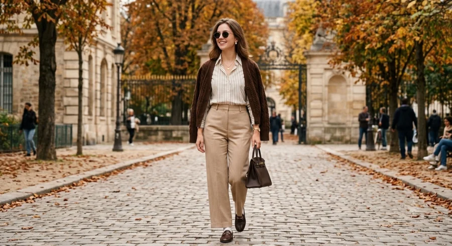 Áo dệt kim trong phong cách old money: 4 công thức phối đồ thanh lịch cho mùa thu