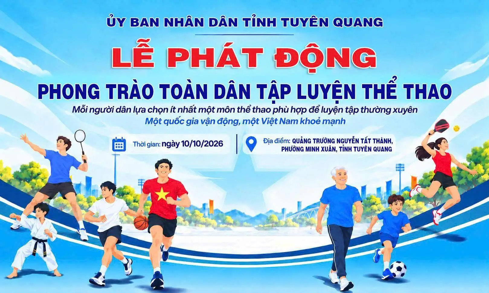 3.500 người tham gia phong trào lựa chọn môn thể thao phù hợp tại Tuyên Quang
