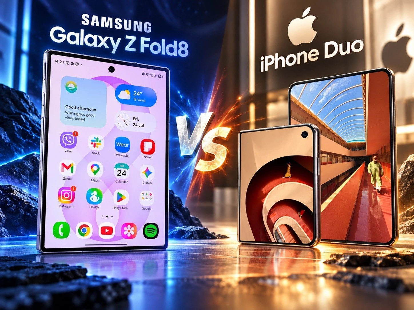 Galaxy Z Fold8 áp đảo iPhone Duo: Khi thiết kế gập của Apple hụt hơi
