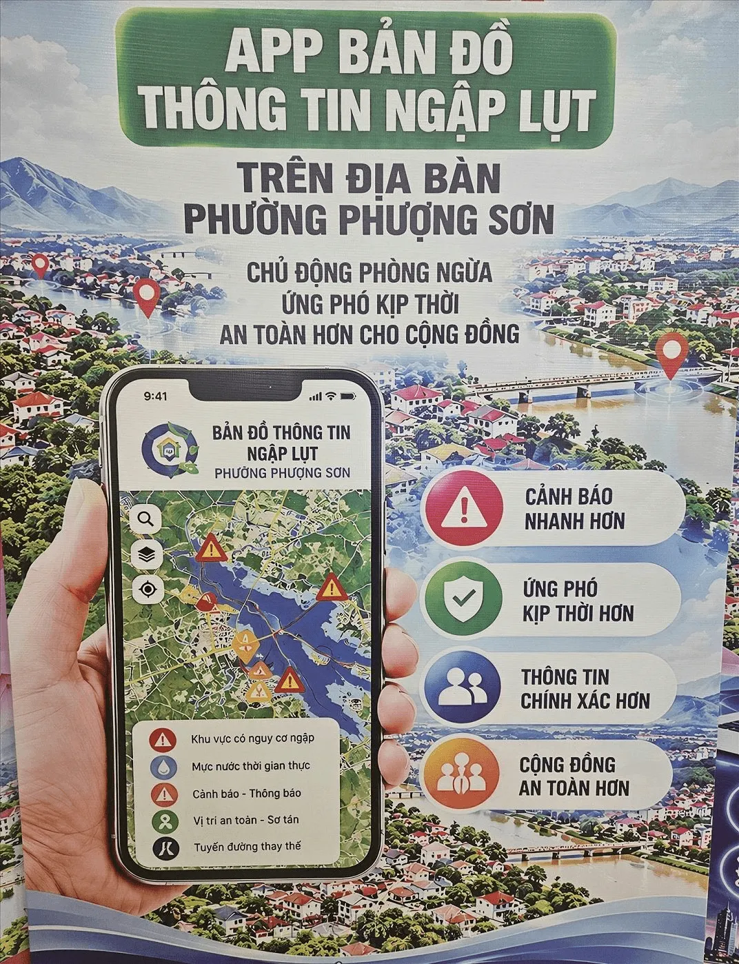 Ứng dụng bản đồ số ngập nước: khi dữ liệu trở thành lá chắn cộng đồng