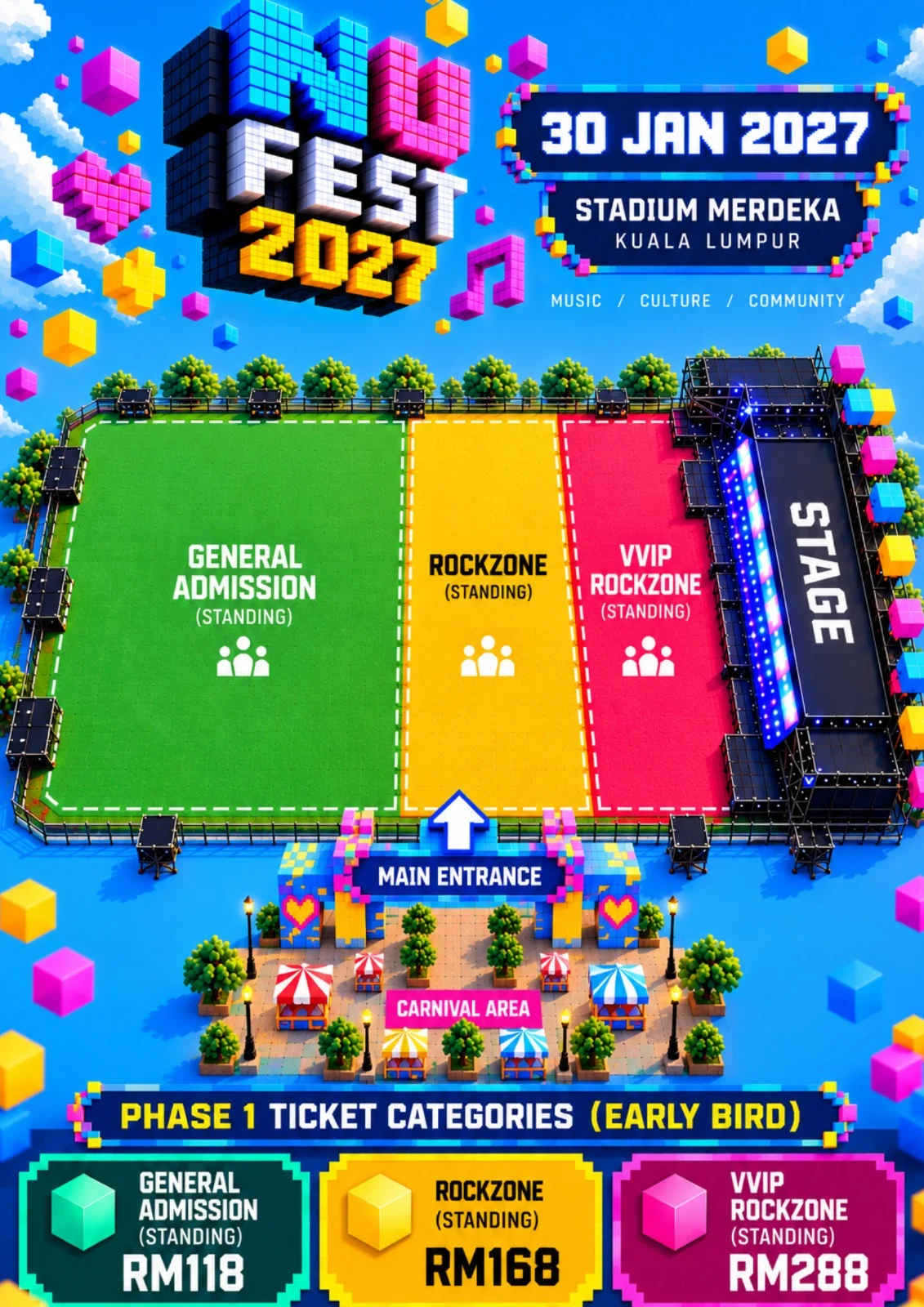Lima Pengalaman Unik di Festival Muzik NU Fest Selain Pentas Utama