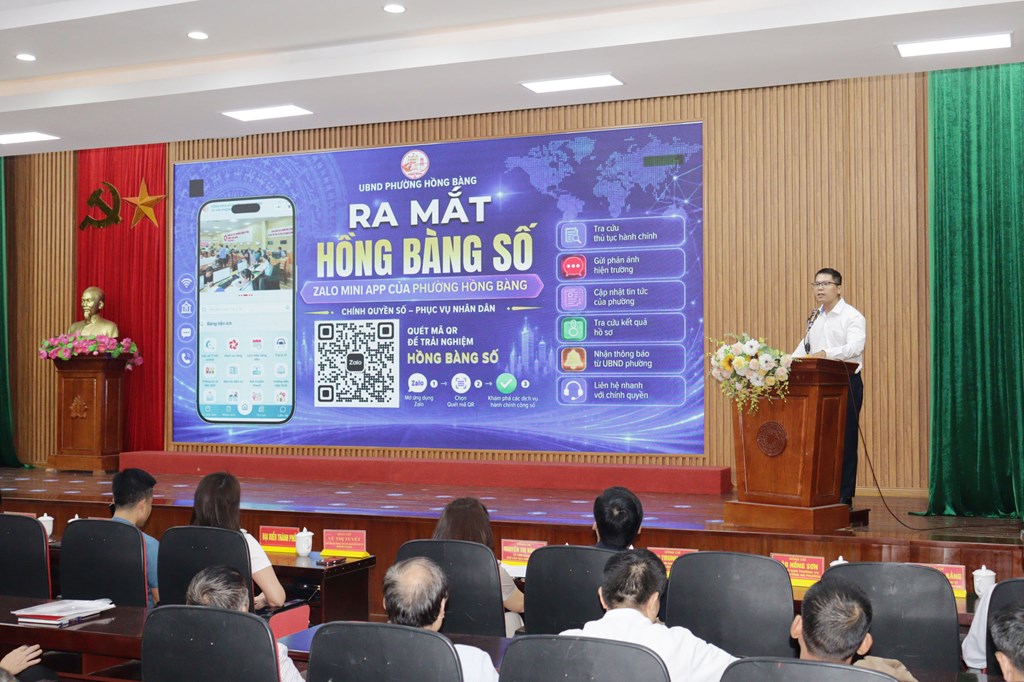 Hướng dẫn dùng Zalo Mini App phường Hồng Bàng để gắn kết với chính quyền số
